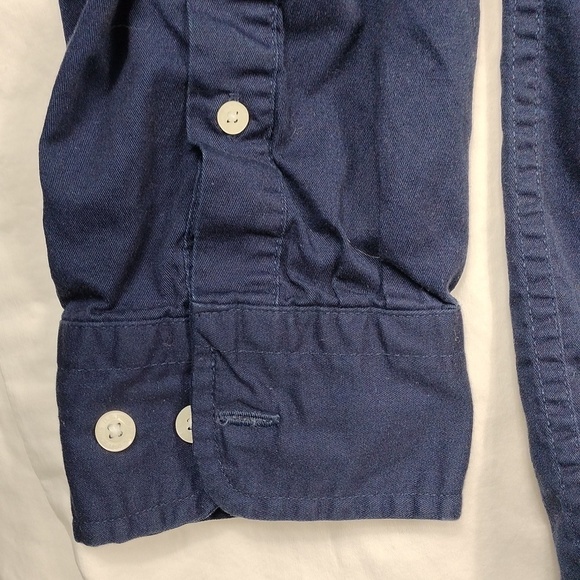 U.S.Polo Assn men's navy blue long sleeved button down shirt size medium - Picture 6 of 10